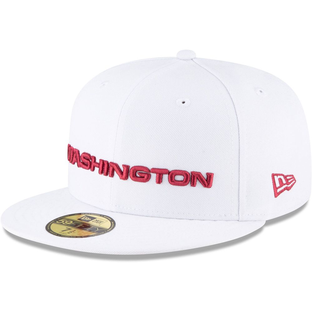 Lids Washington Commanders New Era White on 59FIFTY Fitted Hat