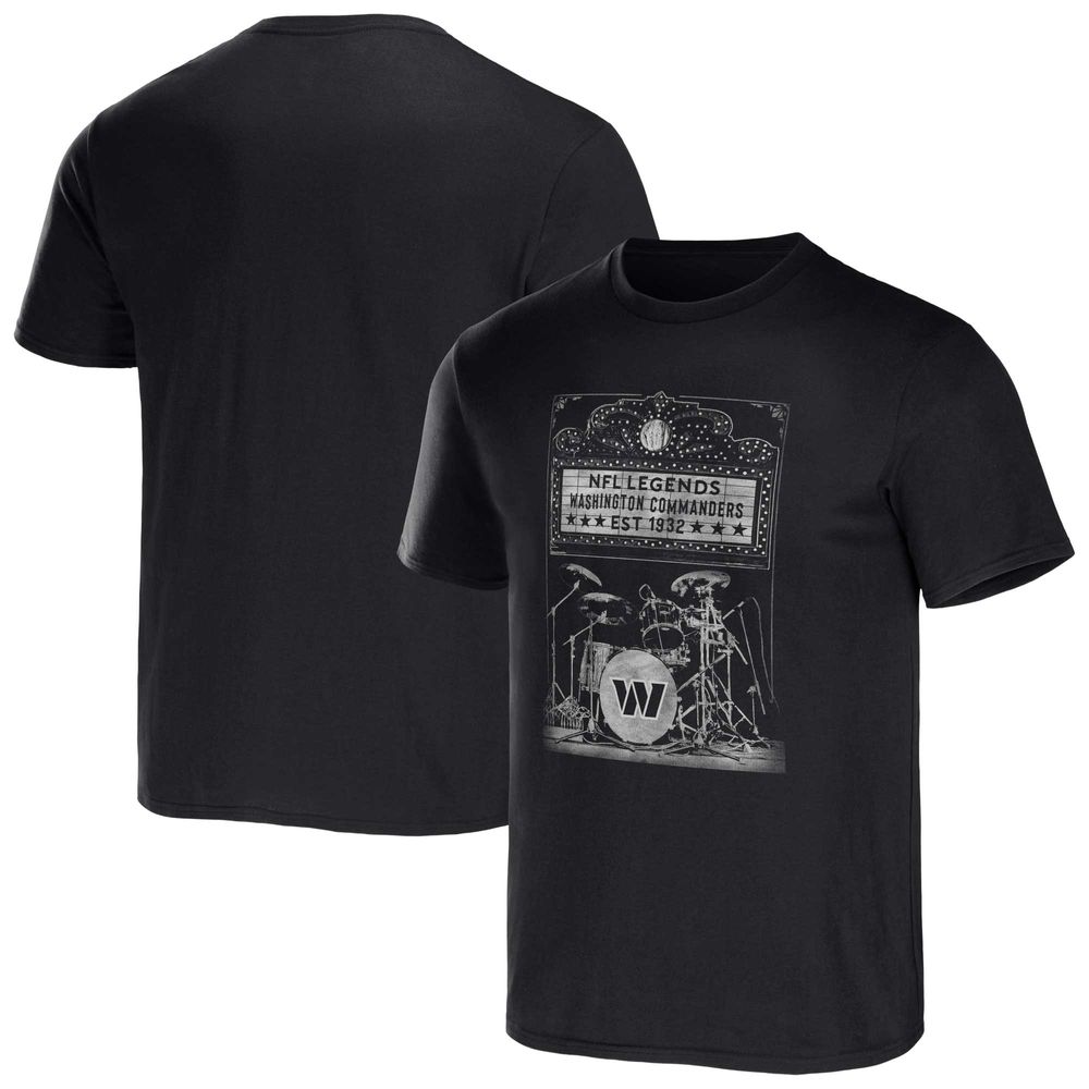 Men's NFL x Darius Rucker Collection by Fanatics Black Washington Commanders Band T-Shirt