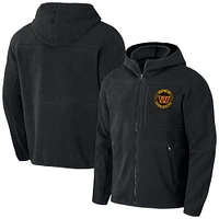 Sweat à capuche zippé en sherpa noir Washington Commanders pour homme de la collection NFL x Darius Rucker par Fanatics