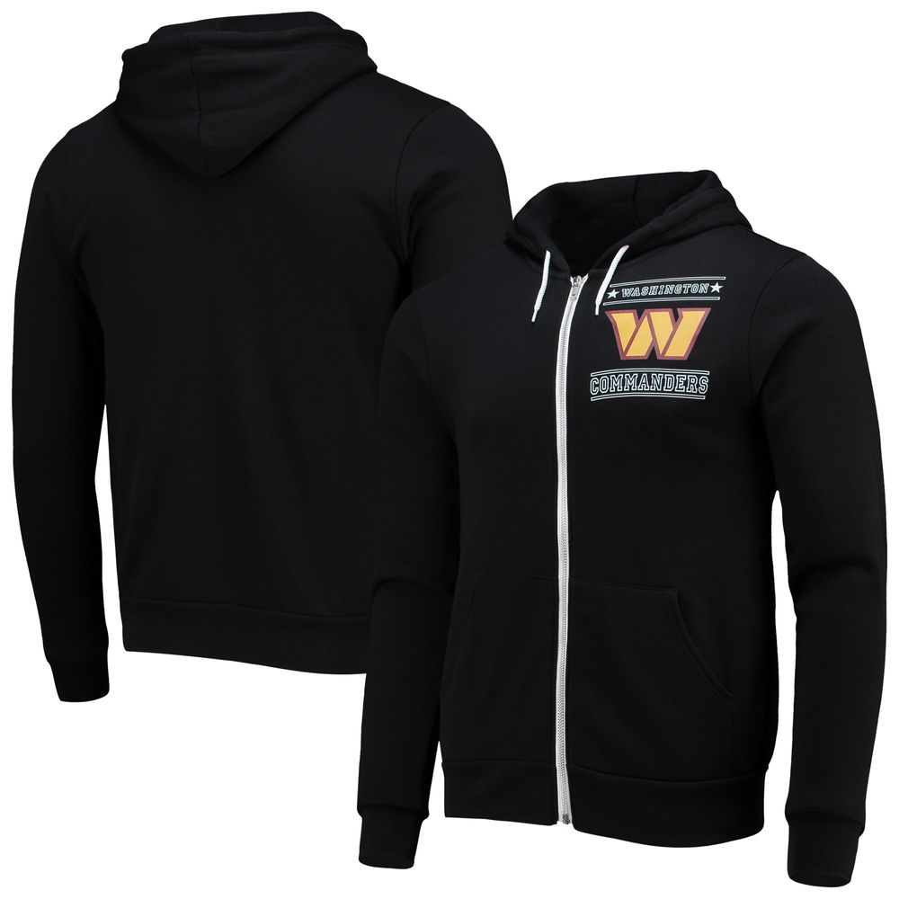 Men's NFL x Darius Rucker Collection by Fanatics Black Washington Commanders Sponge Fleece Full-Zip Hoodie