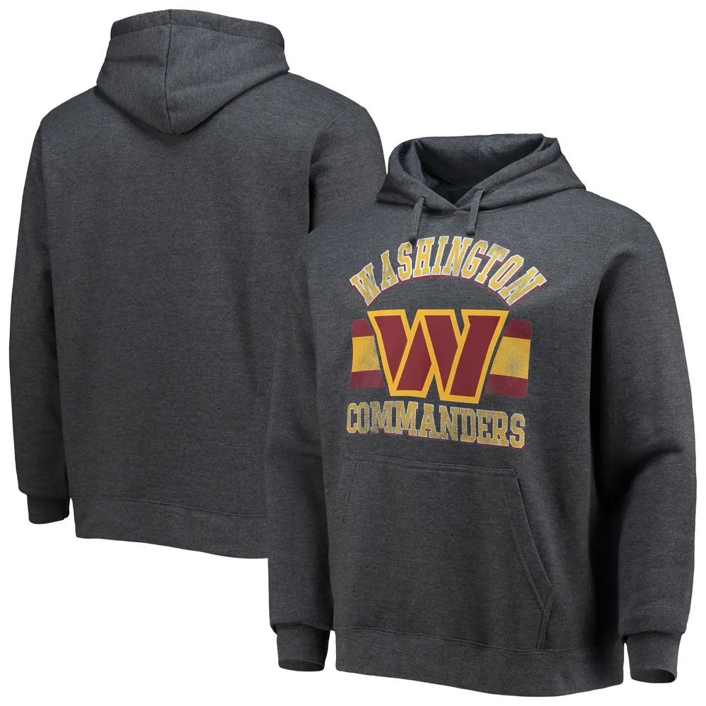 Collection NFL x Darius Rucker pour homme par Fanatics Charcoal Washington Commanders Fleece Pullover Hoodie