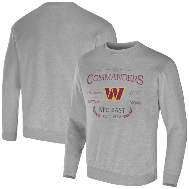 Lids Washington Football Team New Era Raglan Long Sleeve T-Shirt - Black/Heathered  Gray