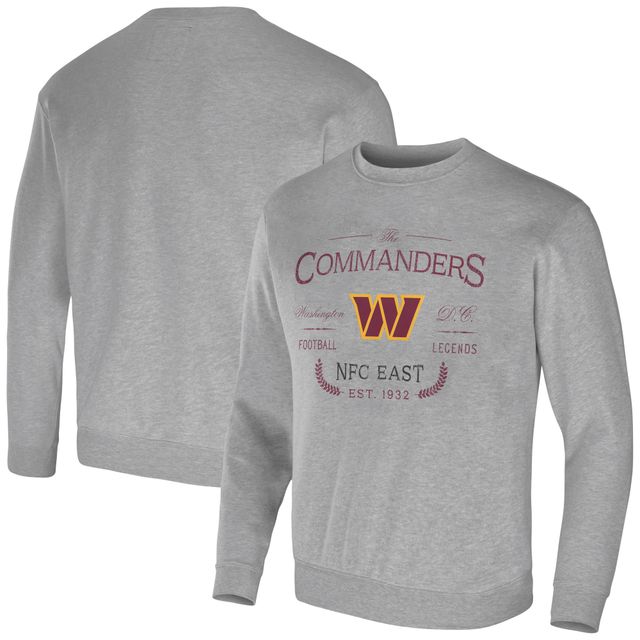 Sweat-shirt à capuche pour homme de la collection NFL x Darius Rucker Fanatics, gris chiné, Washington Commanders