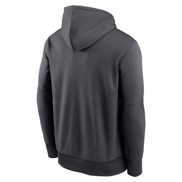 Sweat à capuche fendu avec nom du logo Washington Commanders Prime Nike anthracite pour homme