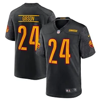 Maillot de joueur jeu alternatif Nike Antonio Gibson pour hommes, noir, Washington Commanders