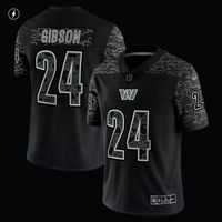 Men's Nike Antonio Gibson Black Washington Commanders RFLCTV Limited Jersey