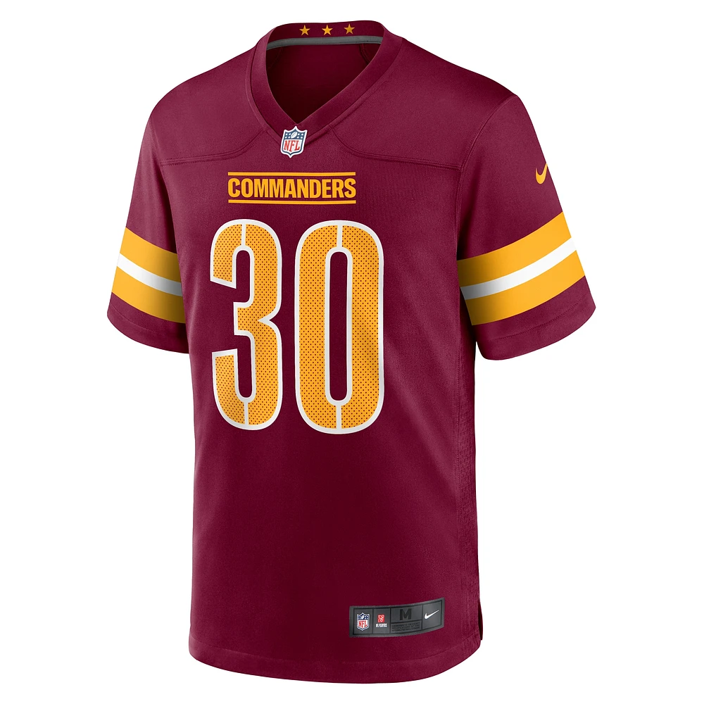 Maillot de match Nike Austin Ekeler Bordeaux Washington Commanders pour homme