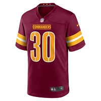 Maillot de match Nike Austin Ekeler Bordeaux Washington Commanders pour homme