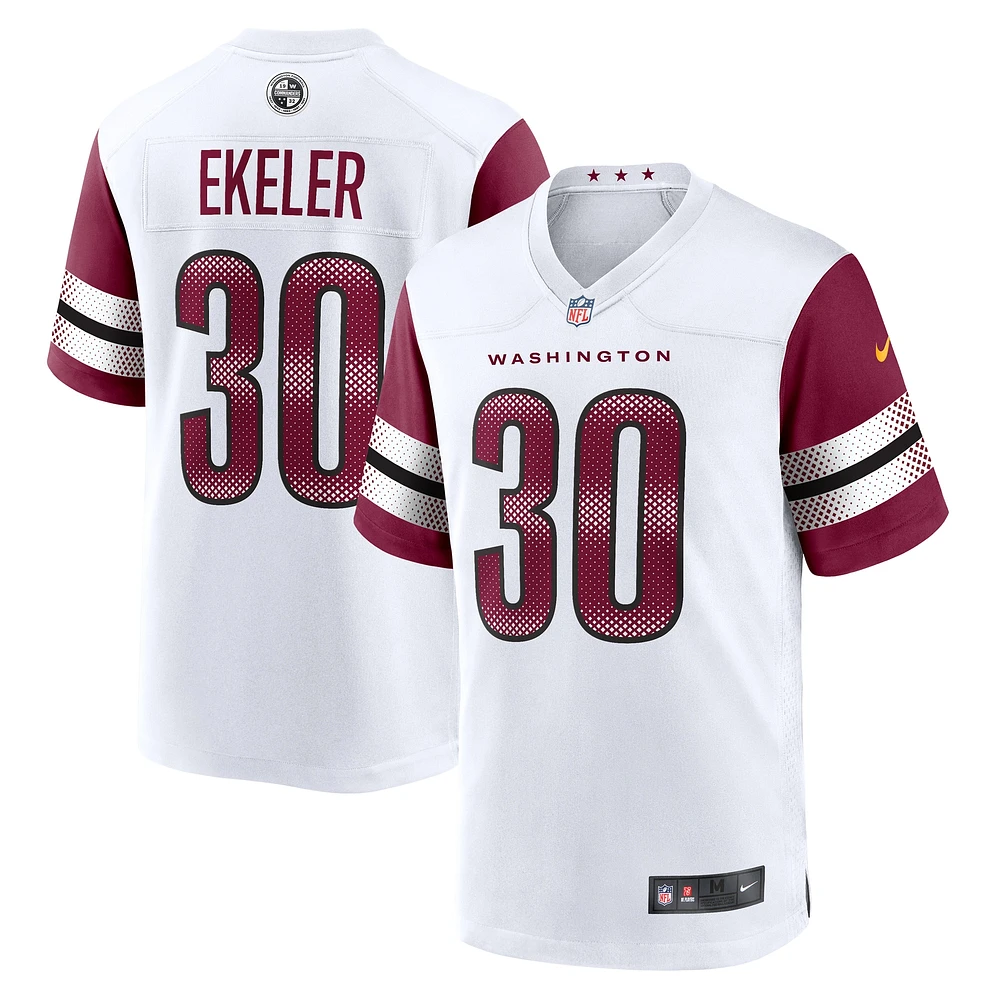 Maillot de match Nike Austin Ekeler pour hommes, blanc, Washington Commanders