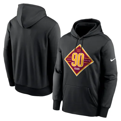 Washington Commanders Nike 90th Anniversary Therma Performance Pullover Hoodie - Black