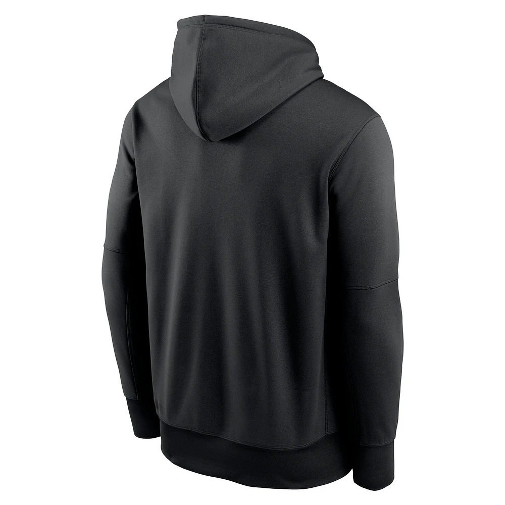 Men's Nike Black Washington Commanders 90th Anniversary Therma Performance Pullover Hoodie