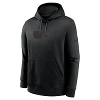 Sweat à capuche Nike Washington Commanders Edge French Terry Club pour homme, noir