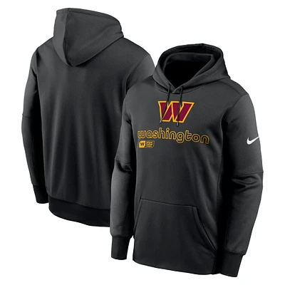 Sweat à capuche Nike Washington Commanders Performance pour homme, noir