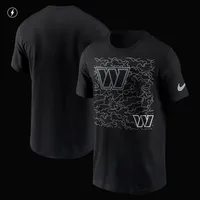 Men's Nike Black Washington Commanders RFLCTV T-Shirt