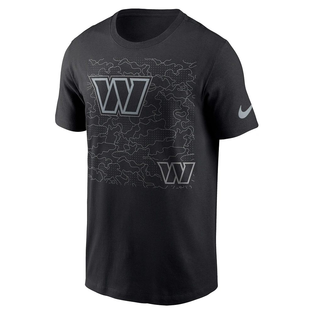 Men's Nike Black Washington Commanders RFLCTV T-Shirt