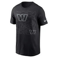 Men's Nike Black Washington Commanders RFLCTV T-Shirt