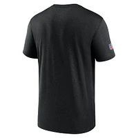 T-shirt Nike noir Washington Commanders Sideline Legend Performance pour homme