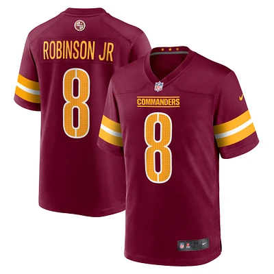 Maillot de match joueur Nike Brian Robinson pour hommes, bordeaux, Washington Commanders