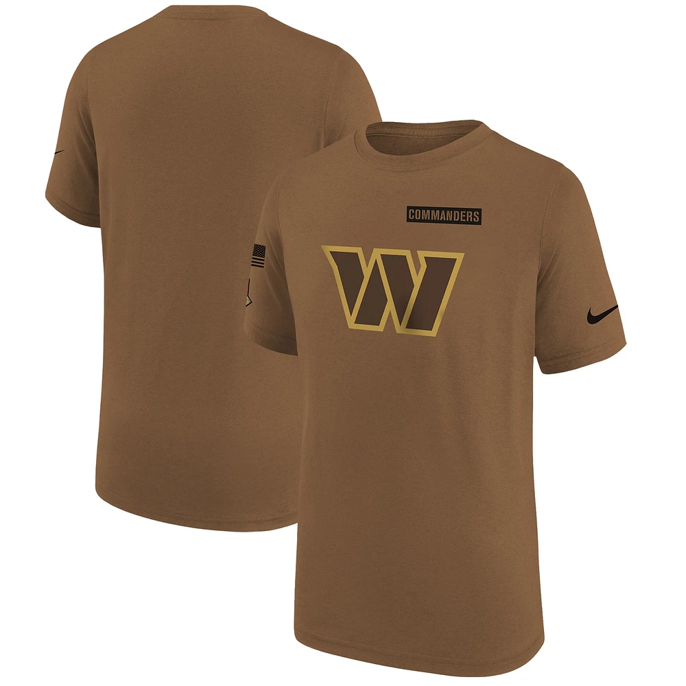 Men's Nike  Brown Washington Commanders Salute To Service Legend T-Shirt