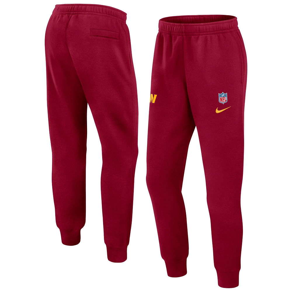 Men's Nike Burgundy Washington Commanders 2024 Sideline Club Pants