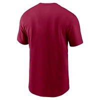 T-shirt essentiel Nike Washington Commanders Division pour homme, bourgogne