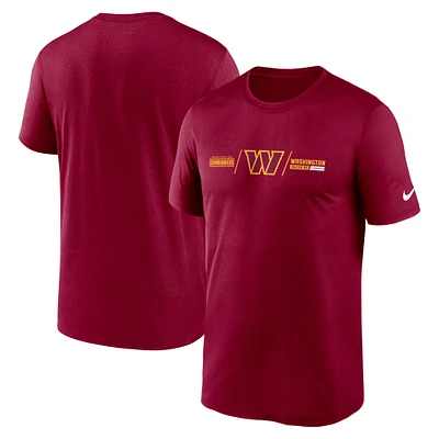 NUT WASHFT ROUGE NIKE HORIZONTAL LOCKUP LEGEND TEE À MANCHES COURTES POUR HOMMES TEEMENSCR