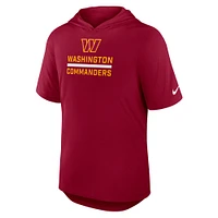 Men's Nike Burgundy Washington Commanders Lockup Tri-Blend Hoodie T-Shirt