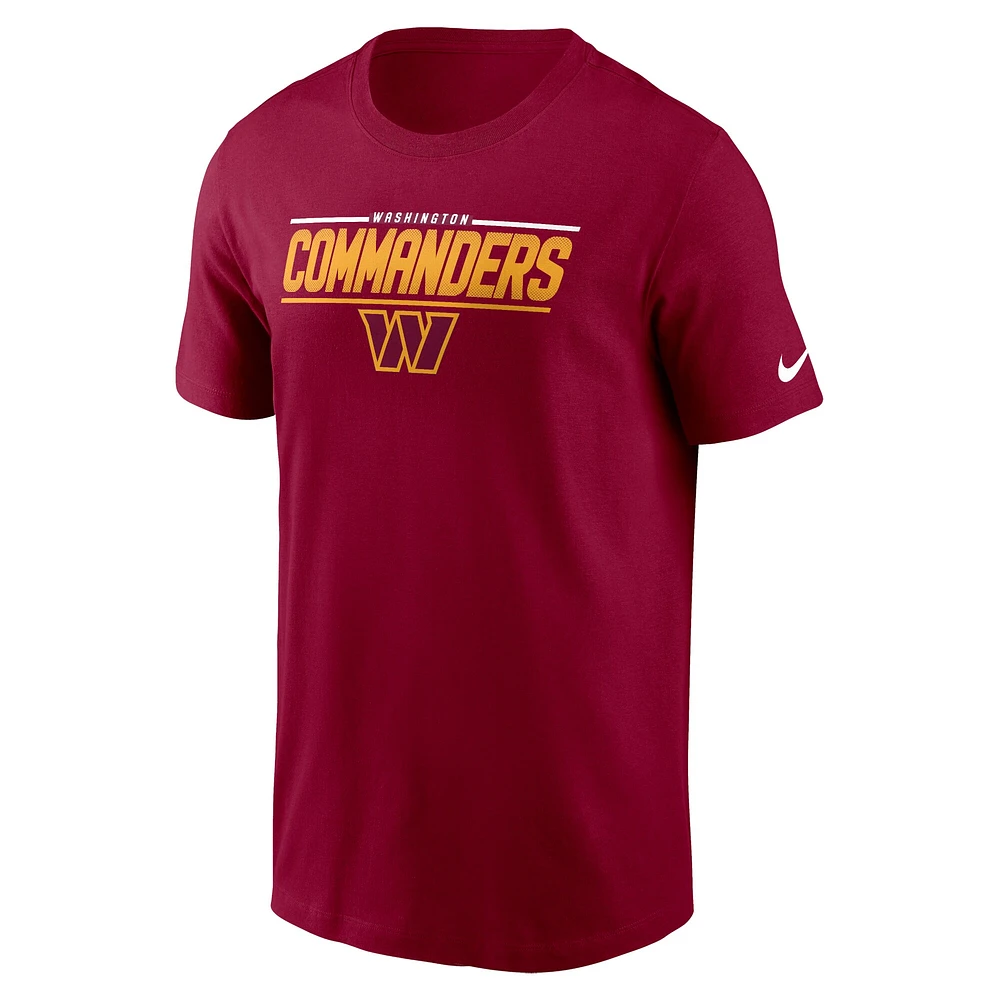 T-shirt pour homme Washington Commanders Muscle bourgogne Nike