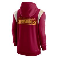 Men's Nike Burgundy Washington Commanders Performance Sideline Lockup Full-Zip Hoodie