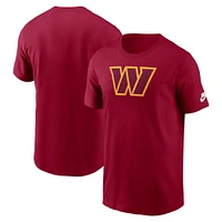 Men's Nike Burgundy Washington Commanders Rewind Logo Essential T-Shirt