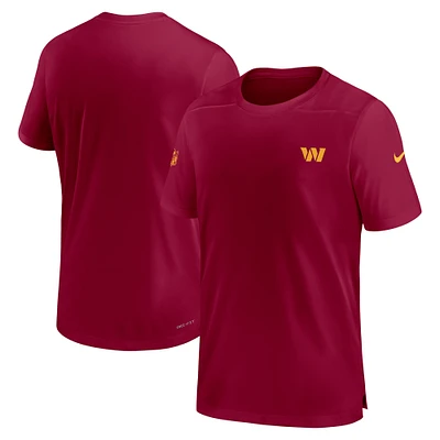 T-shirt Nike Bordeaux Washington Commanders Sideline Coach Performance pour homme