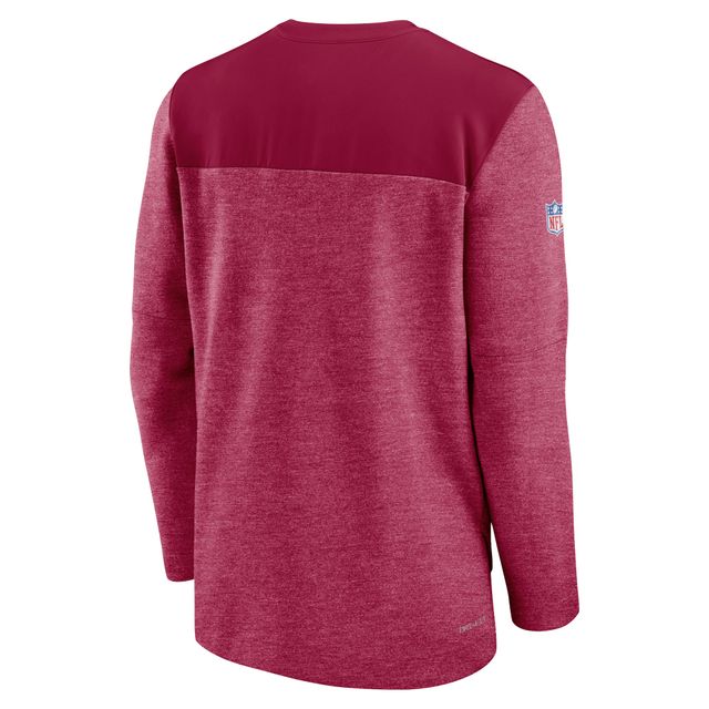 Haut à quart de zip Performance Nike Washington Commanders Sideline Lockup pour homme, bourgogne