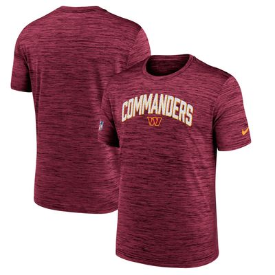 Men's Nike Burgundy Washington Commanders Sideline Velocity Athletic Performance - T-Shirt