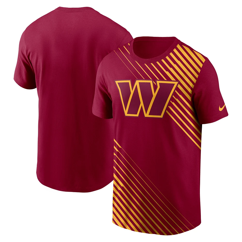 T-shirt Nike Washington Commanders Yard Line Fashion Asbury bordeaux pour homme