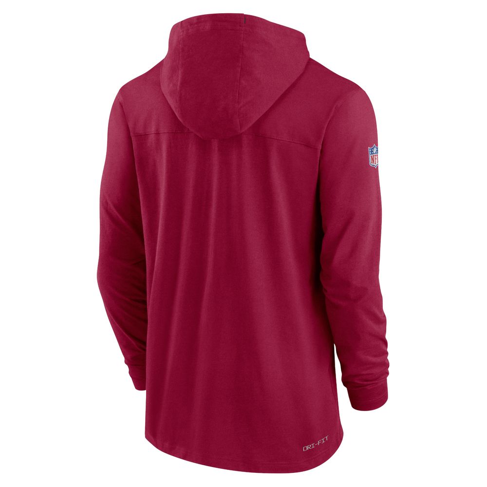 Men's Nike Burgundy Washington Football Team Sideline Pop Performance - Pullover Hoodie