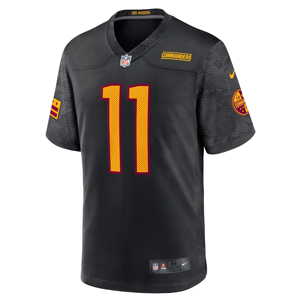 Maillot de joueur jeu alternatif Nike Carson Wentz pour hommes, noir, Washington Commanders