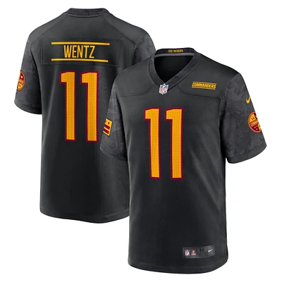 Maillot de joueur jeu alternatif Nike Carson Wentz pour hommes, noir, Washington Commanders