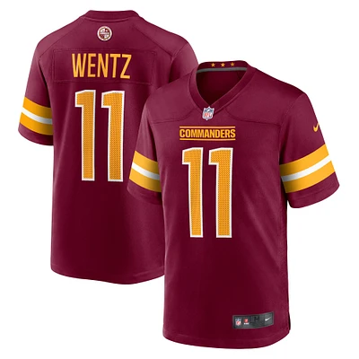 Maillot de match Nike Carson Wentz pour hommes, bordeaux, Washington Commanders