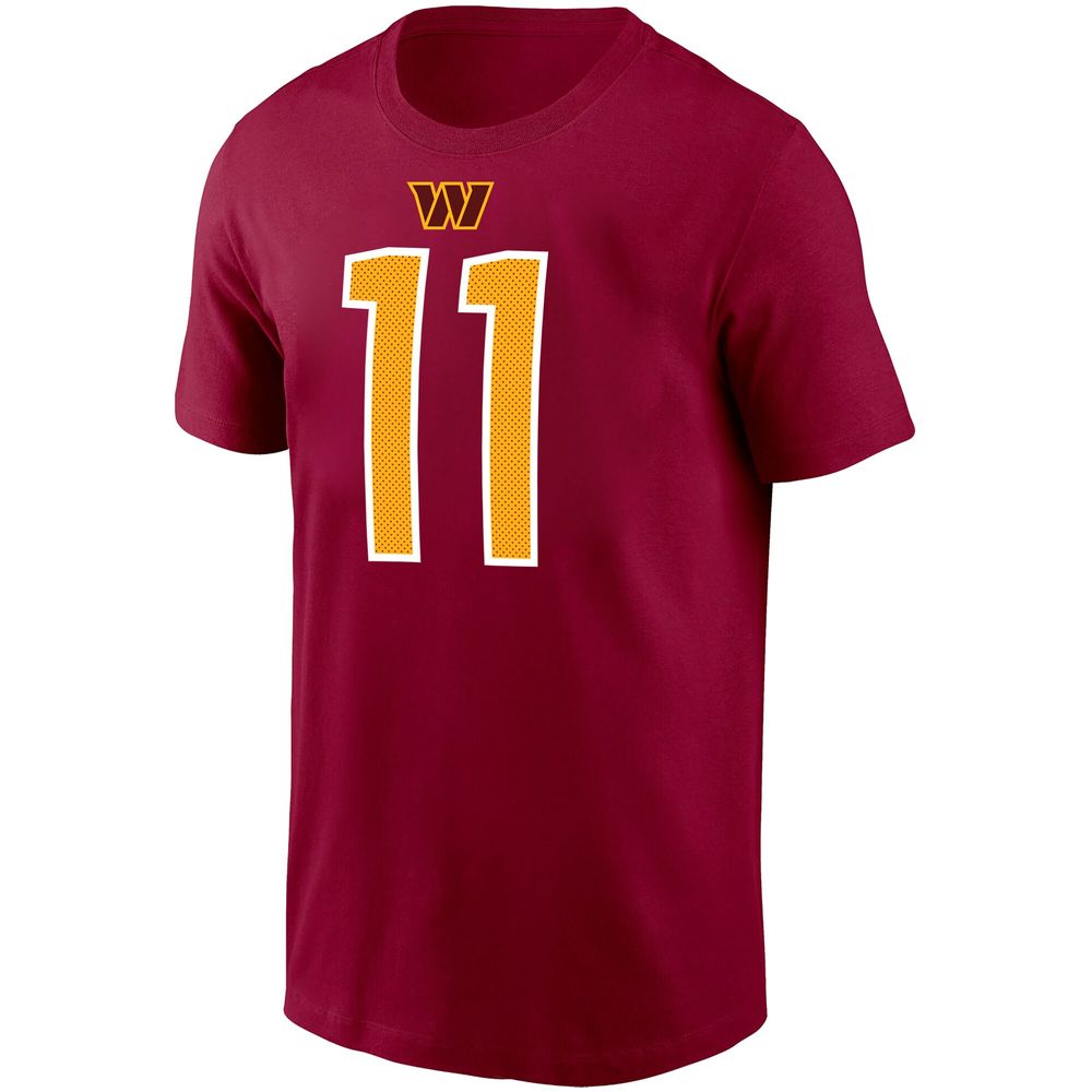 Men's Nike Carson Wentz Burgundy Washington Commanders Player Name & Number T-Shirt