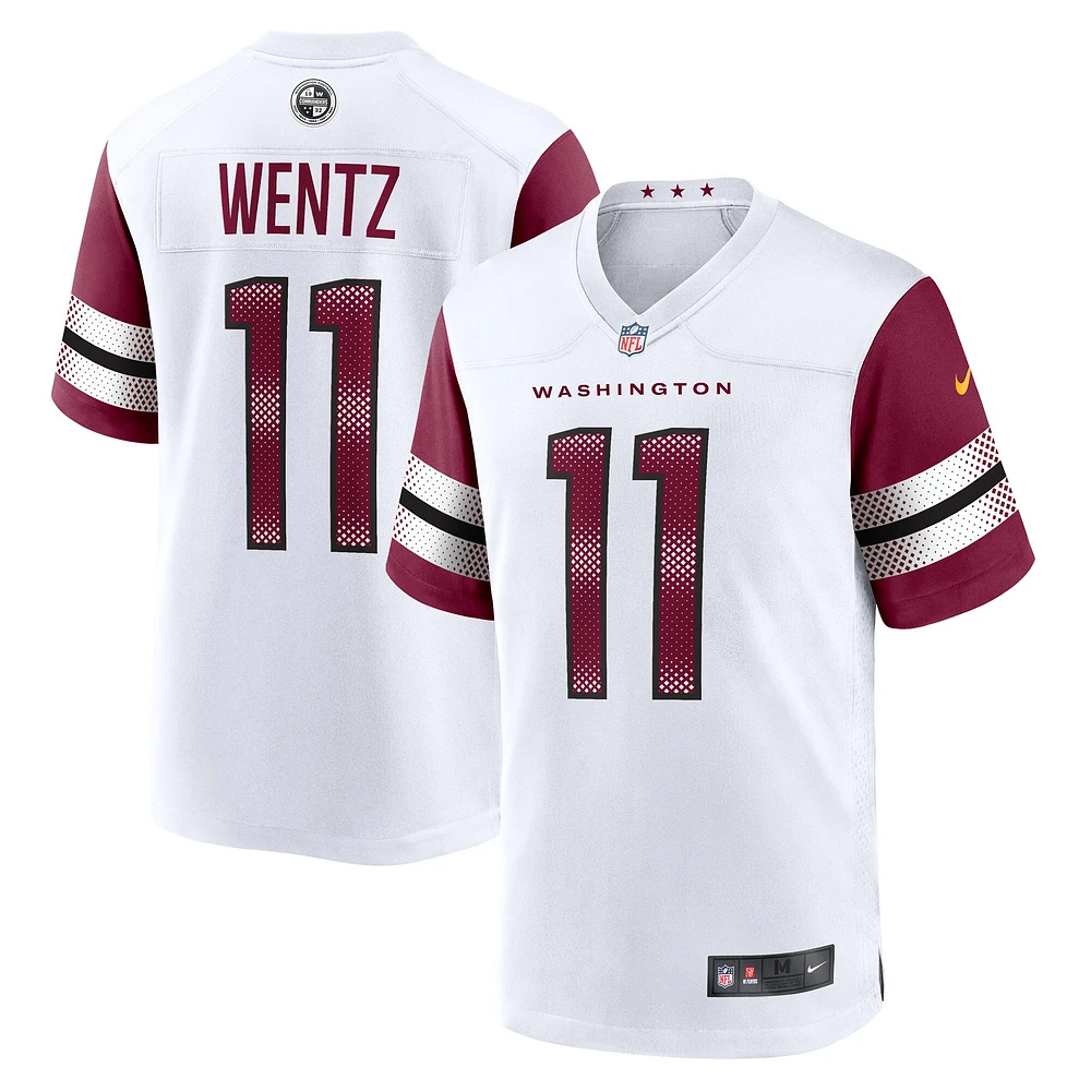 Maillot de match Nike Carson Wentz pour hommes, blanc, Washington Commanders