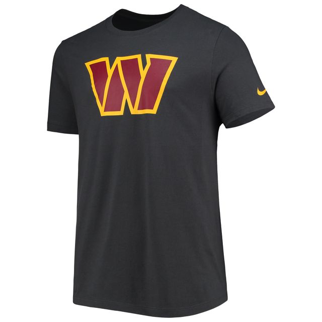 T-shirt avec logo principal Nike Charcoal Washington Commanders pour homme