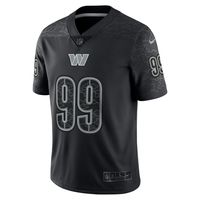 Men's Nike Chase Young Black Washington Commanders RFLCTV Limited Jersey