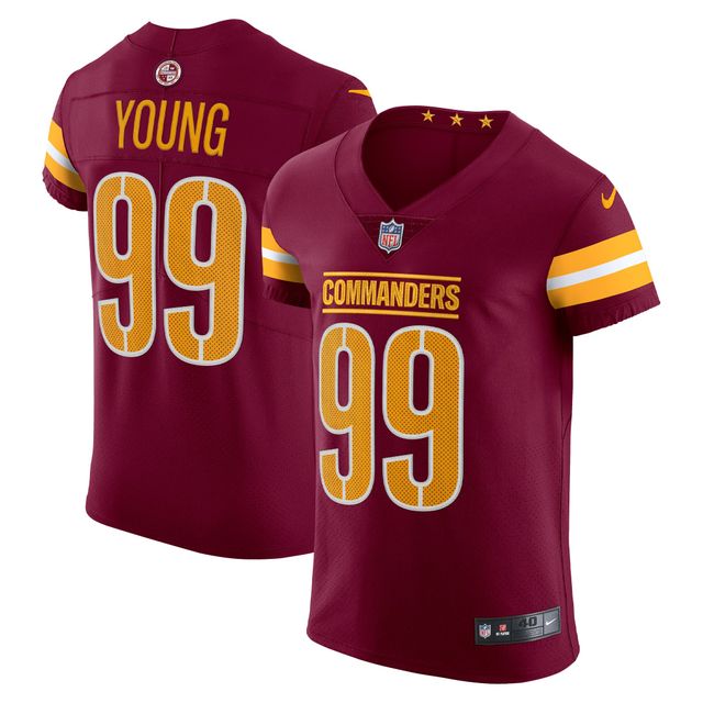 Maillot Nike Chase Young Bourgogne Washington Commanders Vapor Elite pour homme