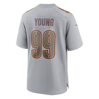 Men's Nike Chase Young Gray Washington Commanders Atmosphere Fashion Game Jersey