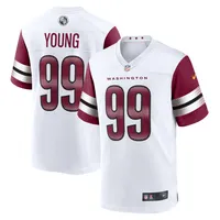 Maillot de match Nike Chase Young Washington Commanders pour homme, blanc