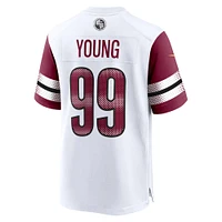 Men's Nike Chase Young White Washington Commanders Game Jersey