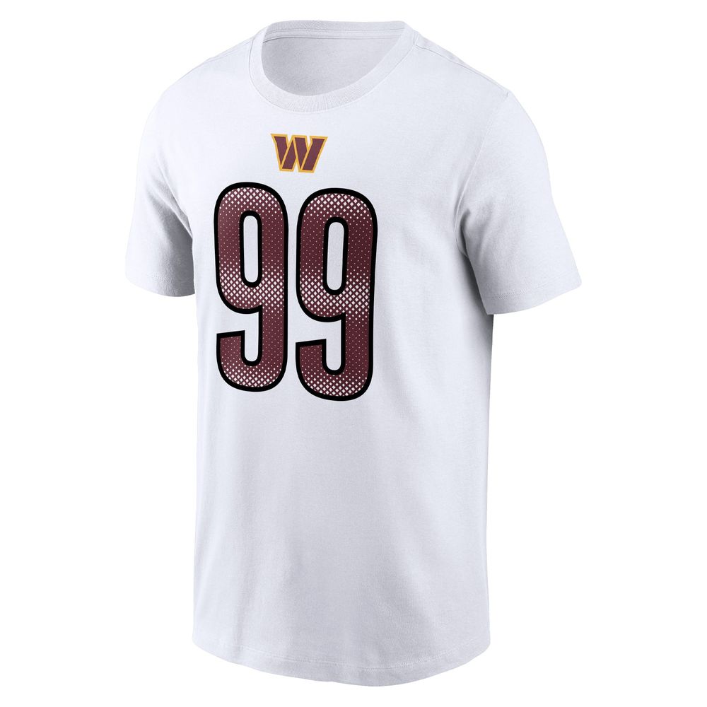 Men's Nike Chase Young White Washington Commanders Player Name & Number T-Shirt