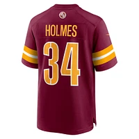 Maillot de match joueur Nike Christian Holmes pour hommes, bordeaux, Washington Commanders