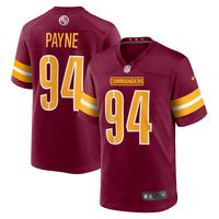 Men's Nike Da'Ron Payne Burgundy Washington Commanders Game Jersey