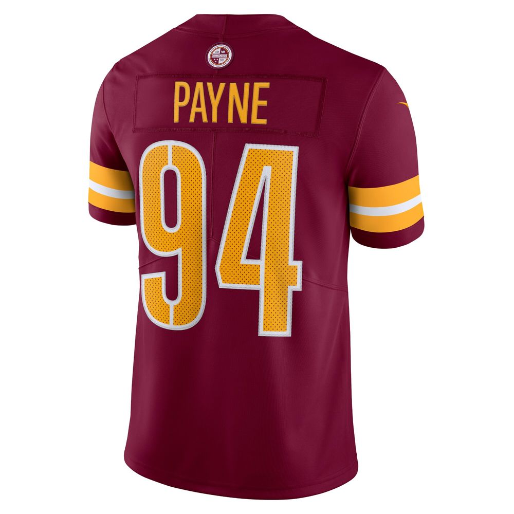 Men's Nike Da'Ron Payne Burgundy Washington Commanders Vapor Limited Jersey